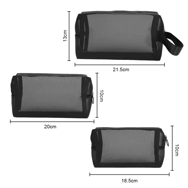 Túi trang điểm có dây kéo nylon tùy chỉnh