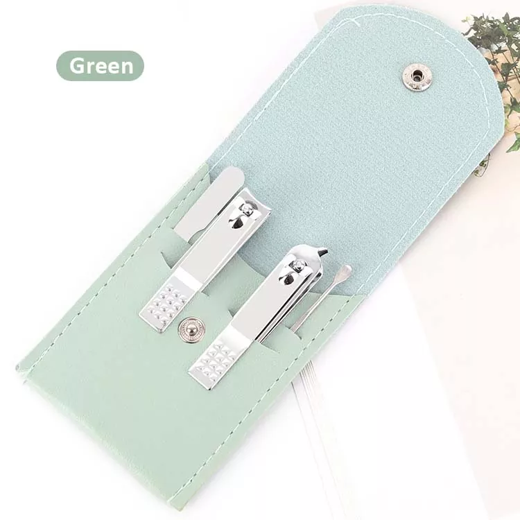 Túi da PU 4pcs Bộ kẹp móng tay